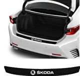 Skoda Scala Arka Tampon Bagaj Koruyucu Sticker
