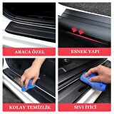 Dodge Nitro Karbon Kapı Eşiği Oto Sticker 4 Adet