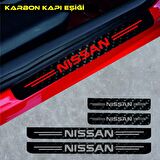 Nissan Skystar Karbon Kapı Eşiği Oto Sticker 4 Adet