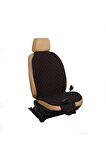 Seat Cordoba 2002-2009  Uyumlu Terletmez, Ortopedik Koltuk Minderi, Siyah Kumaş Mavi Dikiş
