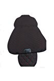 Seat Cordoba 2002-2009  Uyumlu Terletmez, Ortopedik Koltuk Minderi, Siyah Kumaş Mavi Dikiş