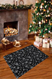 Dijital Baskılı Yıkanabilir Yeni Yıl Temalı Yılbaşı Halısı