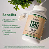 DOUBLE WOOD Tmg Trimethylglycine 1000mg 180 Capsul (KALP-DAMAR SAĞLIĞI)