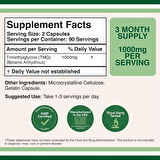 DOUBLE WOOD Tmg Trimethylglycine 1000mg 180 Capsul (KALP-DAMAR SAĞLIĞI)