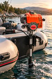 3 HP 63CC Tekne Motoru – 2 Zamanlı Uzun Şaft + Işık + 2T Yağ Seti