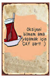 Çay Ahşap Mdf Poster, Modern Duvar Dekoru, Sanatsal Poster, Ev Ofis, Cafe Duvar Süs