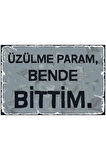 Slogan Ahşap Mdf Poster, Modern Duvar Dekoru, Sanatsal Poster, Ev Ofis, Cafe Duvar Süs