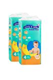 Bebek Bezi Vegan 4 Beden 8-18 Kg Avantaj Paketi 88 Adet