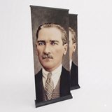 Atatürk Poster Baskılı Pro Roll Up Banner 85x200cm No:2