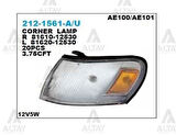 Depo 2121561RAE Sinyal Lambası Ön Sağ Sarı CİkintIIı Duylu Ampullu Corolla AE100 93-93 8161012530