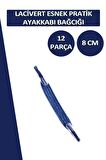 Lucky Yassı Esnek Pratik Elastik Ayakkabı Bağcık 1 Çift 12 Parça