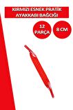 Lucky Yassı Esnek Pratik Elastik Ayakkabı Bağcık 1 Çift 12 Parça