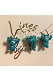 Pixar Sulley Charm 925 Ayar Gümüş