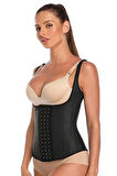 Dr.Fitto Latex Çelik Balenli Kopçalı Vücut Şekillendirici Askılı Tip Korse Dr301