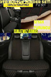 Seat İbiza Terletmez Kumaş MinTerletmez Kumaş 7 Parça Full Takım Siyah-Turuncu