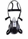 Tam Koruma Yüz Maskesi (Drager 3300 Maske-ABEK Filtre-Gözlük-Tulum Large Beden)