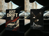 Just Drift It ve Kartal - İkili Oto Kokusu - Dekoratif Araç Kokusu ve Aksesuarı