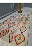 Kaymaz Leke Tutmaz Yıkanabilir Renkli Kilim Desenli Dokuma Taban Halı