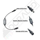 Touch - Dokunmatik Led Dimmer Siyah 12-24 Volt