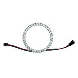 WS2812B Matrix Dijital Yuvarlak Pixel Led 24 Led Halka ARGB Magic Led Ayrı Ayrı Adresli Matrix  Ekran 5V Dış Çap 73mm İç Çap 54mm