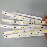 220 Volt Dim Edilebilir Şerit Led 10 Cm De Kesilebilir M/120 Led Beyaz 5M İP65