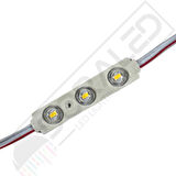 12 Volt GünIşığı 1,5 Watt 3 lü Lensli 2835 Reklamcı Modül (10 Adet)