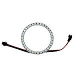  WS2812B Matrix Dijital Yuvarlak Pixel Led 35 Led Halka ARGB Magic Led Ayrı Ayrı Adresli Matrix Ekran 5V Dış Çap 96mm İç Çap 77mm
