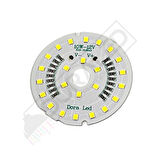 12Volt 10Watt Smd 5630 Ledli Led Modül Beyaz 10mm Delik Çaplı 12V 10W Avize Ledi 56mm(3 Adet)