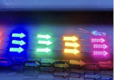 12 Volt Ok Yönlü Led Modül İşaret Modülü Tabela Modül Reklamcı Modül Mavi (3 Adet) 
