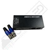 DMX 512 Decoder 4 Kanal RGBW Denetleyici Dijital Ayarlı DMX 512 Led Kontrol 4x8 Amper