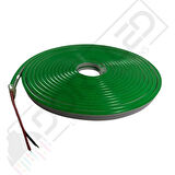 12 Volt 6x12mm Yeşil Esnek Neon Led 5 Metre (2.5 cm'de Kesilebilir.)