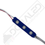 1,2 Watt 3lü Lensli Mavi Led Modül 2835 Reklamcı Modül 10 Adet