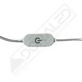 100 cm Touch-Dokunmatik Dimmer + On Off USB Erkek Kablo 2 Amper Ucu Açık Beyaz USB Kablo