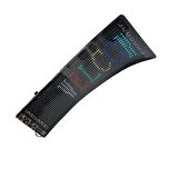 Bluetooth Lu Telefon Kontrollü 16x64 Flexible Matrix Led Ekran 5-12V (370*87 mm)