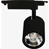 3 ADET SİYAH-GÜN IŞIĞI 3000-3200K 30W RAY SPOT +1M RAYLI MAĞAZA VE VİTRİN ARMATÜRÜ