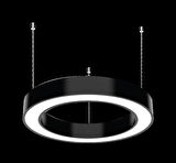 YUVARLAK LİNEER AYDINLATMA SİYAH KASA BEYAZ IŞIK 100 CM SİMİT LED ARMATÜR 