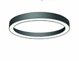YUVARLAK LİNEER AYDINLATMA SİYAH KASA BEYAZ IŞIK 100 CM SİMİT LED ARMATÜR 