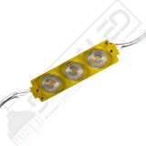 24 Volt Amber (Sarı) 3 Watt 3 lü Lensli 3030 Reklamcı Modül (10 Adet)