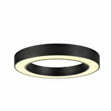 YUVARLAK LİNEER AYDINLATMA SİYAH KASA NATURAL BEYAZ IŞIK 120 CM SİMİT LED ARMATÜR 