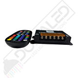 Bluetooth Kontrollü + Kumandalı  RGBW Led Kontrol Kumandası 5-24V 30A
