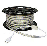 220 Volt Şerit Led 220V Kırmızı 25 Metre 3Çipli Silikonlu(Fiş Dahil)(25M)