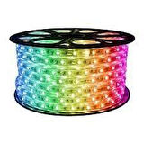 220 Volt Şerit Led 220V Kırmızı 25 Metre 3Çipli Silikonlu(Fiş Dahil)(25M)