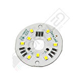 12Volt 5Watt Smd 5630 Ledli Led Modül 10mm Delik Çaplı Beyaz 12V 5W Avize Ledi 40mm(3 Adet)