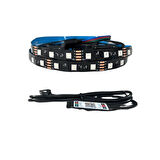 Telefon kontrollü Bluetooth lu Televizyon Monitör Arkası Rgb Şerit Led 5 Metre 60Led/m