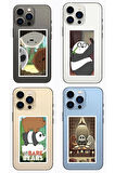 Kafadar Ayılar 8li Sticker Set , Boz Ayı, Panda ve Kutup Ayısı Stickers