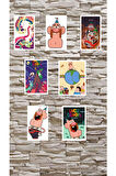 Uncle Grandpa 8li Sticker Set Pizza Steve, Mr. Gus, Grandpa Stickers