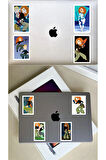 Kim Possible 8li Sticker Set Karışık Shego, Ronald, Rufus, Kim Possible Stickers