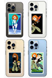 Kim Possible 8li Sticker Set Karışık Shego, Ronald, Rufus, Kim Possible Stickers