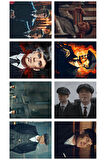 Peekay Blinders 8li karışık sticker. Tommy Shelby, Jhon, Arthur, Polly Shelby