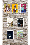 Regular Show 8li karışık sticker Mordecai, Rigbyi Benson, Kasadam, Çakbeşlik stickers